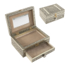 JOYERO 1 CAJON METAL CHAMPAGNE 17,5X12,5X7,5CM