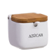 AZUCARERO TAPA BAMBU C/CUCHARA AZUCAR