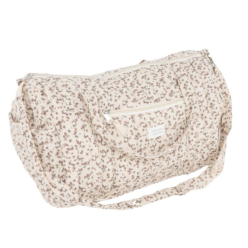 BOLSA VIAJE ALGODON FLORES