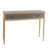 CONSOLA VERDE 3 CAJONES 110X30X80 CM