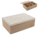 CAJA TE 6 DPTOS ROSETON