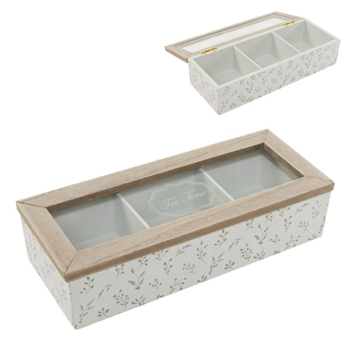 CAJA TE 3 DPTOS HOJAS