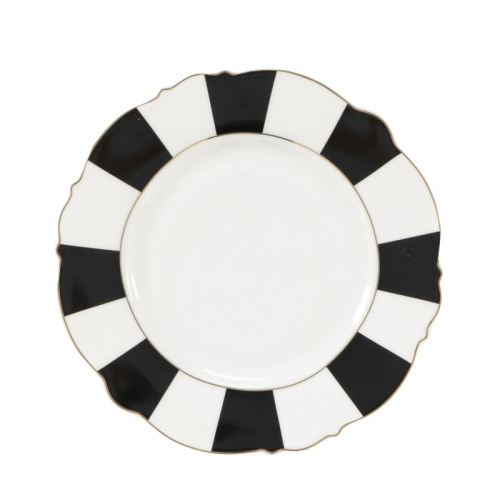 PLATO POSTRE RAYAS 20 CM