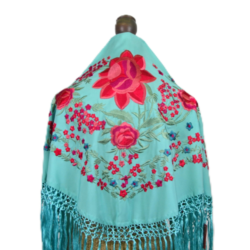 MANTON VERDE AGUA TRAPÍO