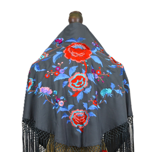 MANTON ANTRACITA ANTIQUE ROSAS