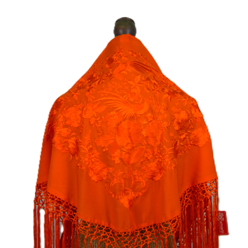MANTON NARANJA PAVO REAL