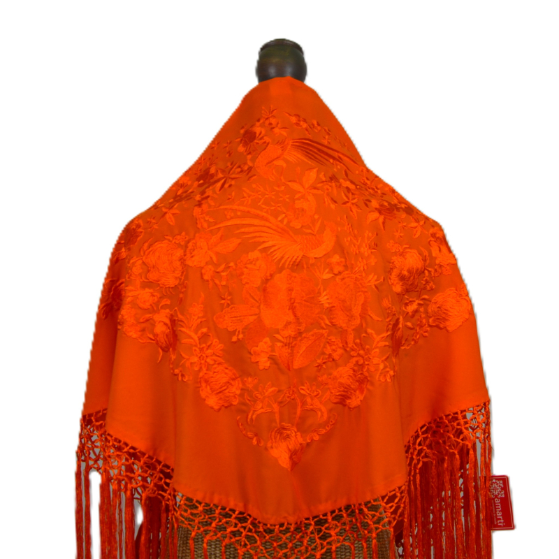 MANTON NARANJA PAVO REAL