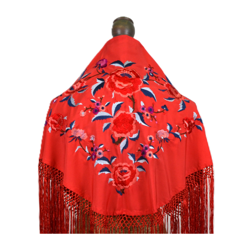 MANTON NIÑA CORAL ORDADO CIRCUS