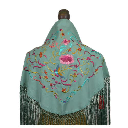 MANTON NIÑA MANZANA BORDADO ANTIQUE