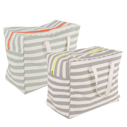 BOLSA XL CON CREMALLERA FLUOR RAYAS 2C