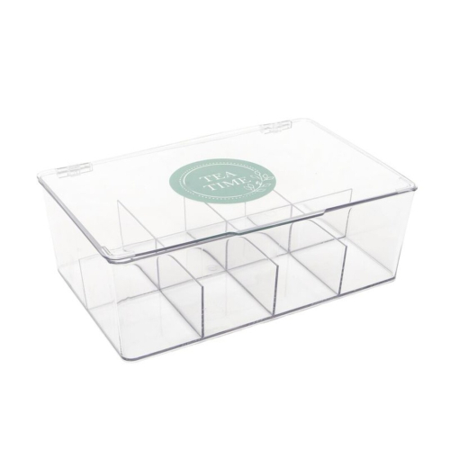 CAJA TE ACRILICO 6 DPTOS NATURE