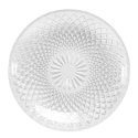 PLATO LLANO 25 CM CRISTAL GRABADO