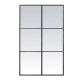 ESPEJO VENTANA 60X90 CM METAL NEGRO