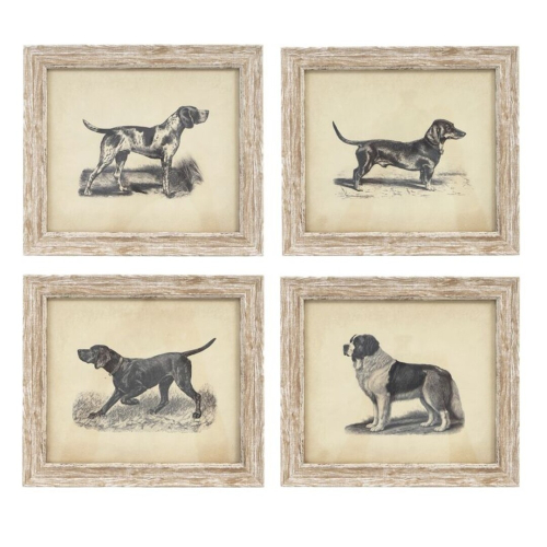 CUADRO 21X18 PERROS 4M