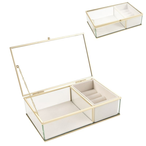 JOYERO CRISTAL FILO ORO TERCIOP NATURAL