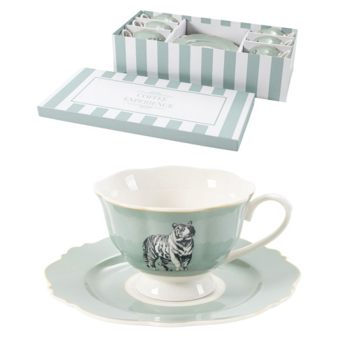 JUEGO CAFE 6 SERV RAYAS 200ML