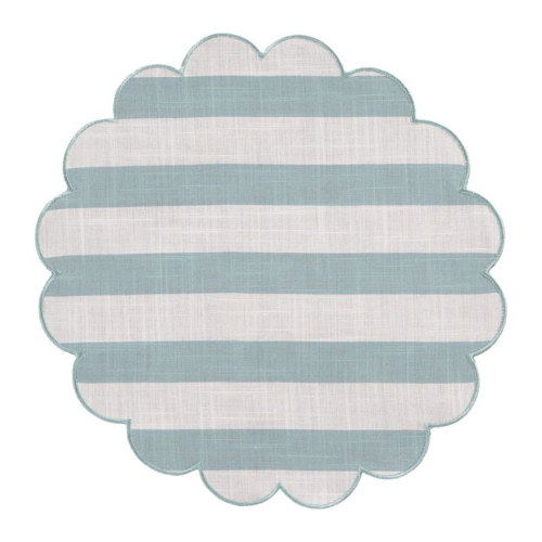 INDIVIDUAL 38CM ONDAS RAYAS NEGRO