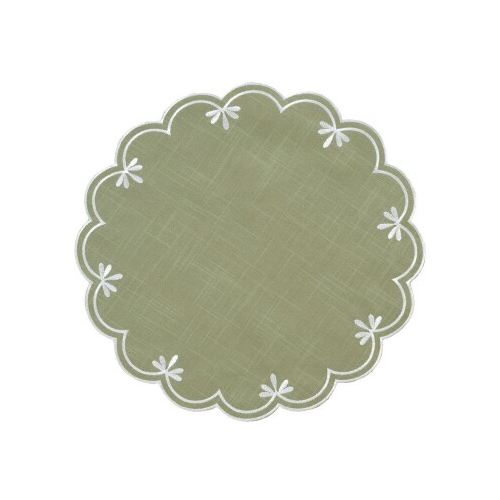 INDIVIDUAL 38CM ONDAS RAYAS VERDE AGUA