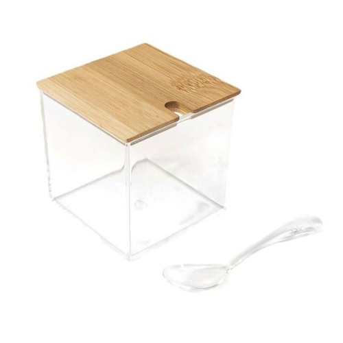AZUCARERO ACRILICO TAPA BAMBU