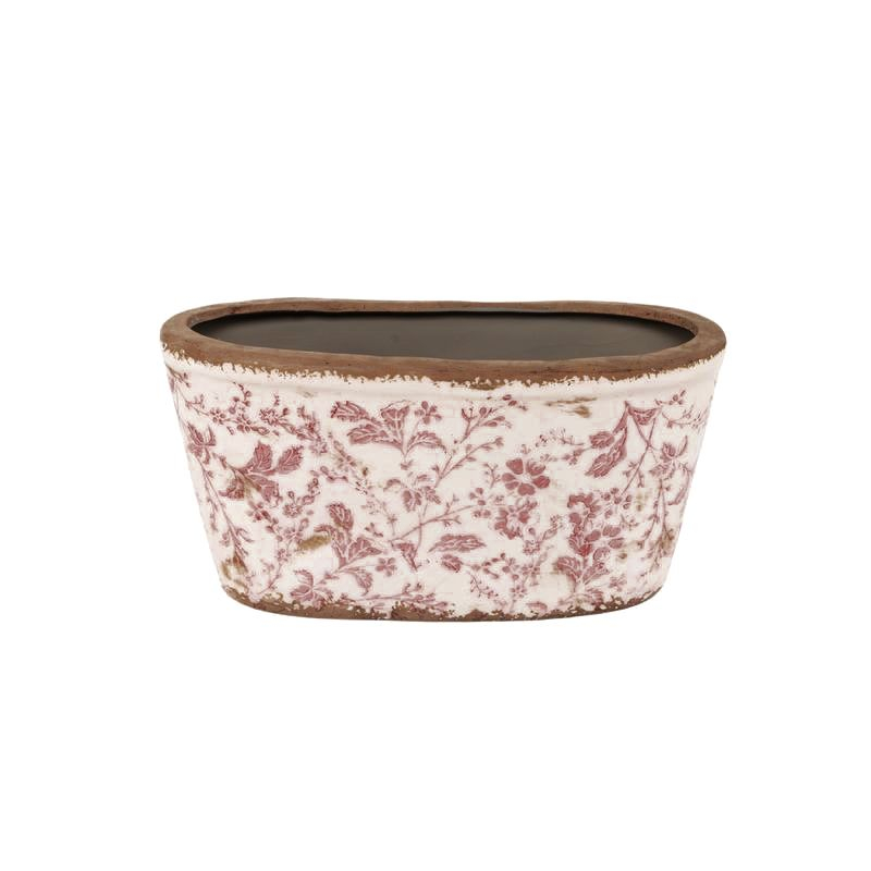 JARRON FLOR ROJO PLANO