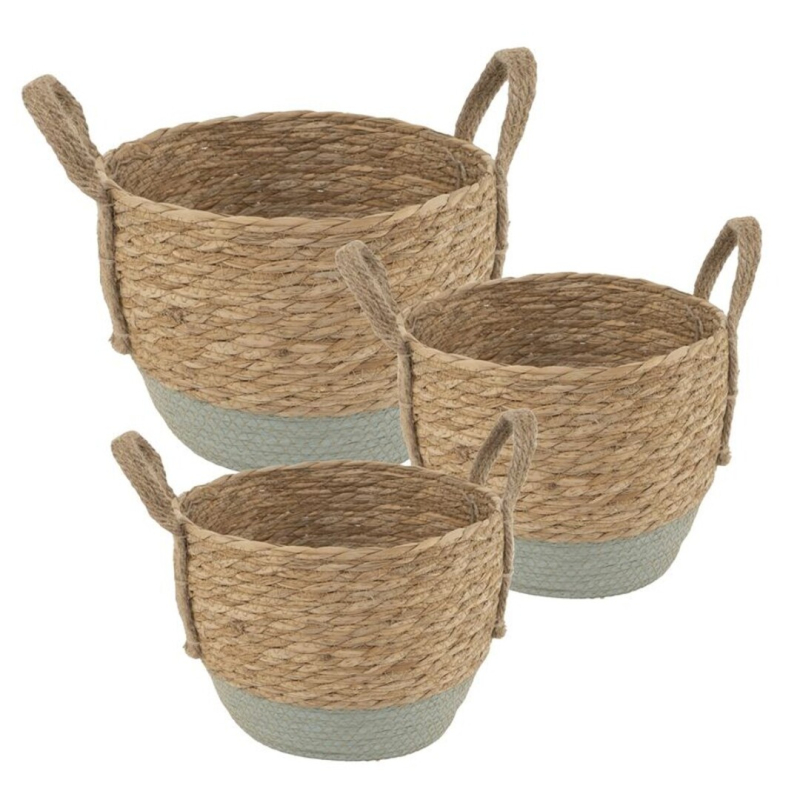 CESTO FIBRA VERDE AGUA