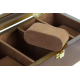 CAJA 12 RELOJES MADERA 28X19X9 CM