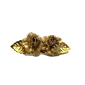 BROCHE DORADO FLOR
