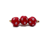 BROCHE ROJO LUNARES