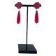 PENDIENTE FUCSIA