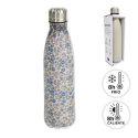 BOTELLA ACERO INOX.  500ML FLORES