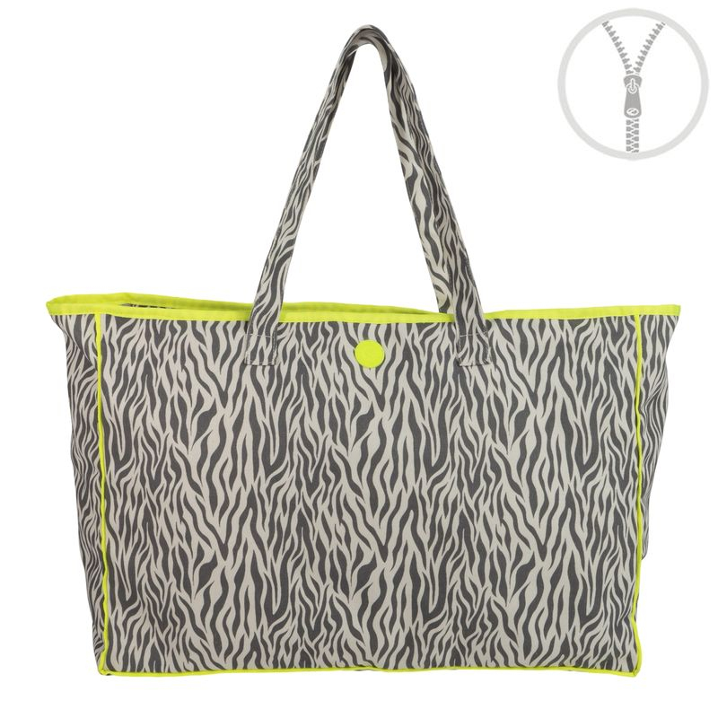 BOLSO XL ZEBRA FLUOR