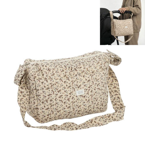BOLSA CARRITO BEBE ALGODON FLORES