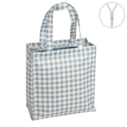 BOLSA WATERPROOF VICHY AZUL