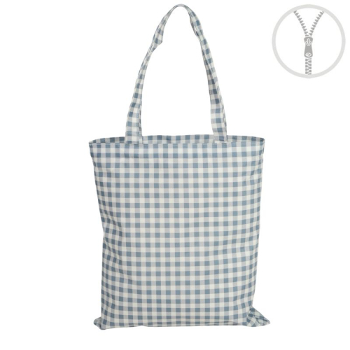 BOLSA WATERPROOF VICHY AZUL