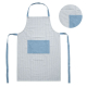 DELANTAL CON BOLSILLO AZUL