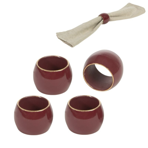 JUEGO DE 4 SERVILLETEROS CORINTO