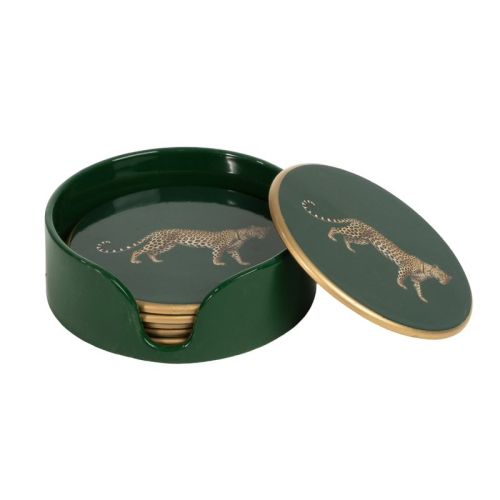 JUEGO DE 6 POSAVASOS GUEPARDO