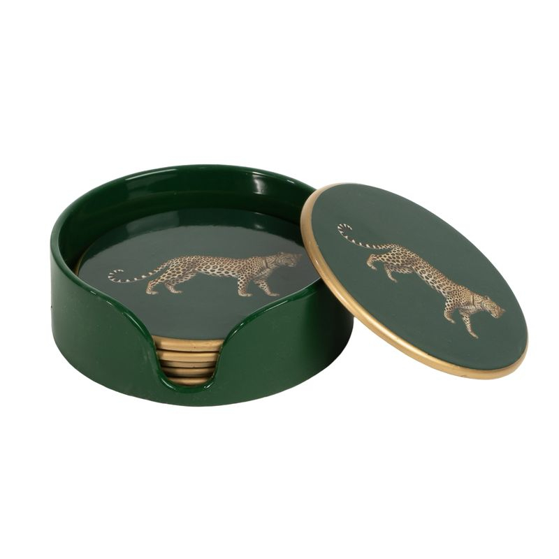 JUEGO DE 6 POSAVASOS GUEPARDO