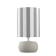 LAMPARA B/CERAM PANTALLA RAYAS GRIS