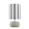 LAMPARA B/CERAM PANTALLA RAYAS GRIS