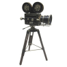 CAMARA CINE CON TRIPODE DECORATIVA VINTAGE