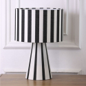 LAMPARA LINO RAYAS BLACK & WHITE E27
