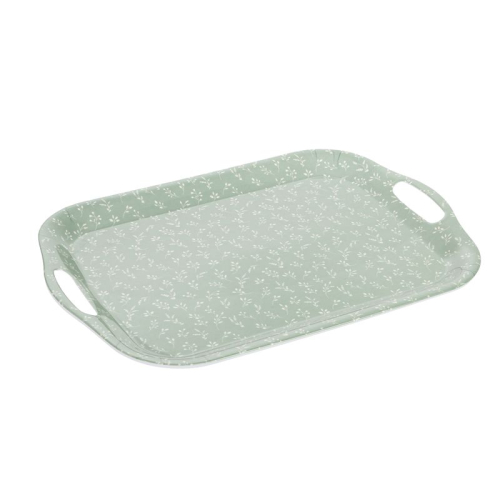 BANDEJA 41X29 HOJAS VERDE