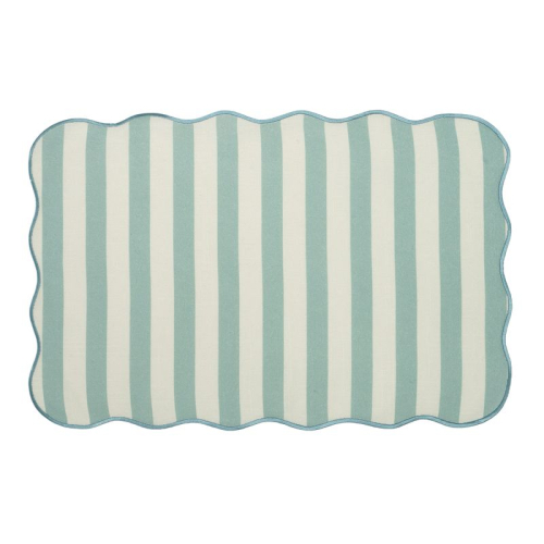 INDIVIDUAL 45X30CM ONDAS VERDE AGUA