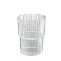 VASO 450ML ACRIL RAYAS TRANSP