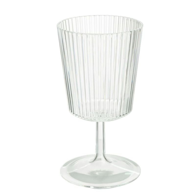COPA 350ML ACRIL RAYAS TRANSP