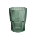 VASO 450ML ACRIL RAYAS VERDE