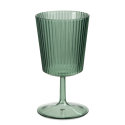 COPA 350ML ACRIL RAYAS VERDE