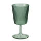 COPA 350ML ACRIL RAYAS VERDE