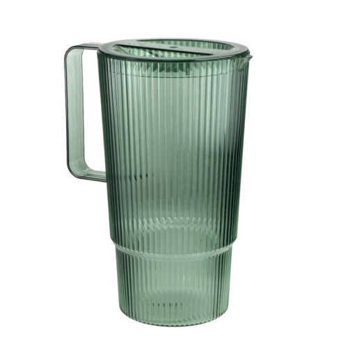 JARRA 2,3L ACRIL RAYAS VERDE